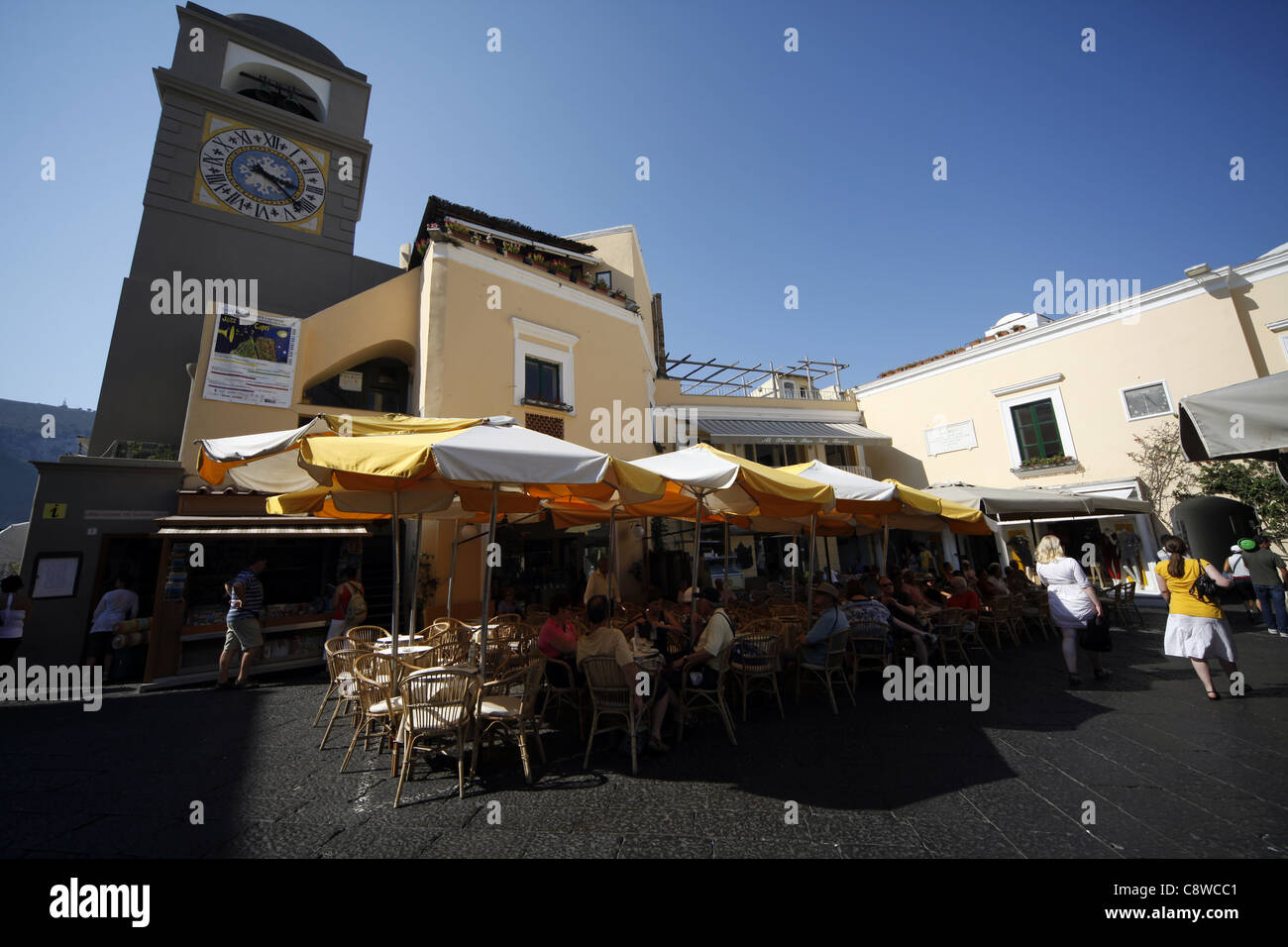 Capri Clock CLOCK TOWER AT PIAZZA UMBERTO I LA PIAZZETTA ISLAND OF CAPRI ITALY 17 ...