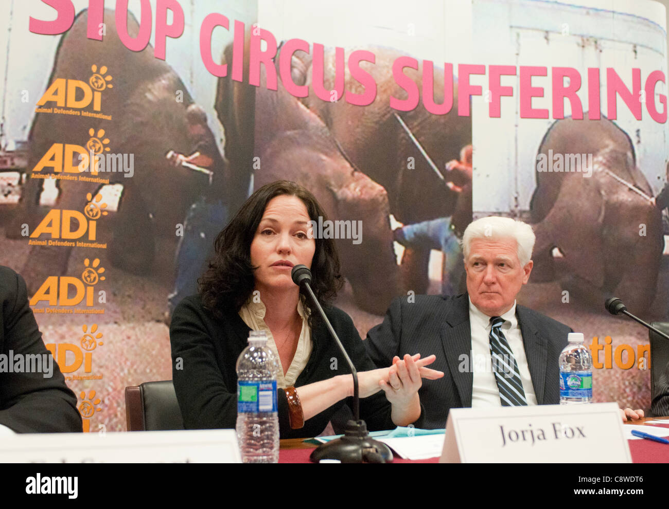 Actress Jorja Fox attends a news conference to launch a congressional ...