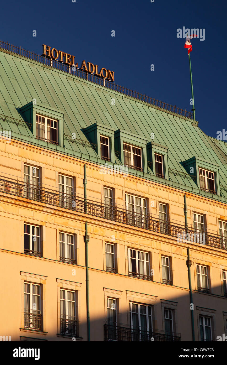 Hotel Adlon Kempinski at Platz der Einheit in Berlin Stock Photo