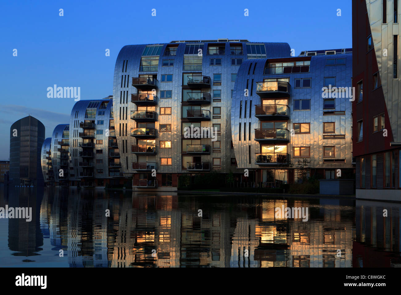 The Armada apartment buildings in the Paleiskwartier area of Den Bosch in the Netherlands, as designed by Anthony McGuirk Stock Photo