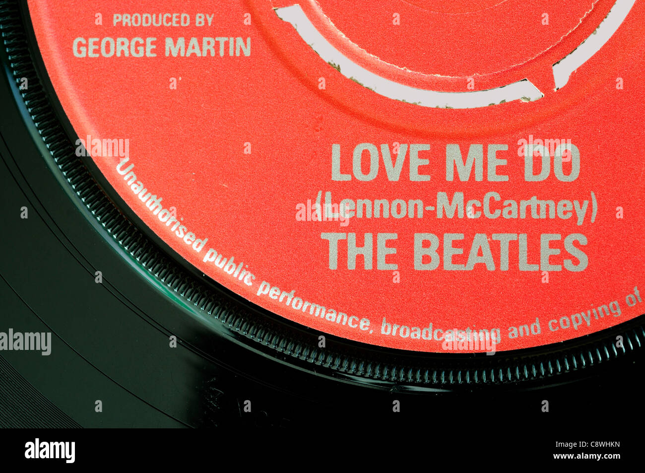 The Beatles Love Me Do original mono Parlophone  7'single Stock Photo