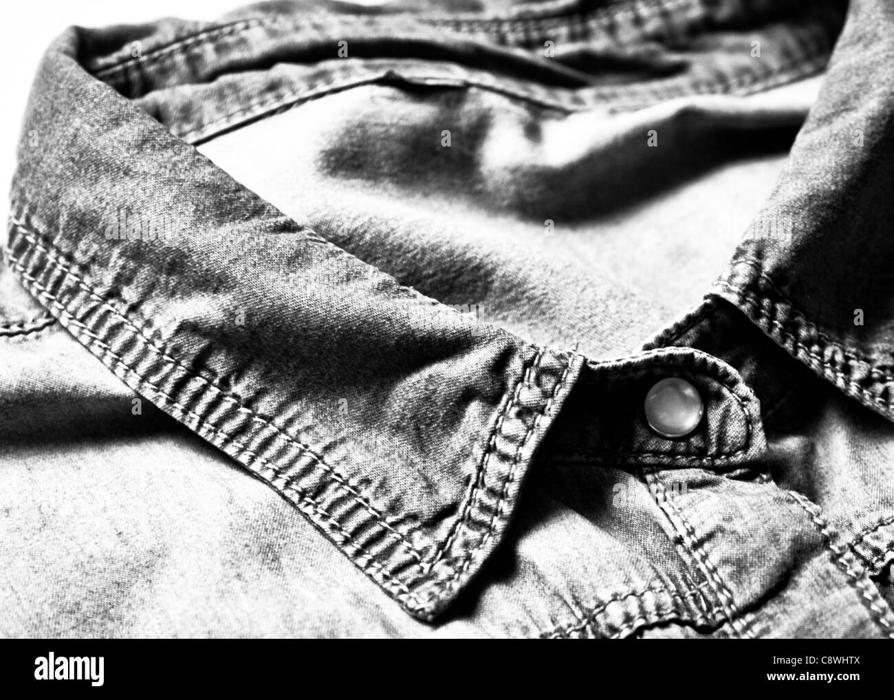 Denim pocket stitching Black and White Stock Photos & Images - Alamy