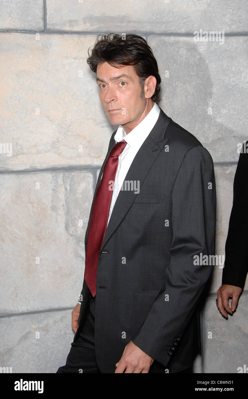 Charlie sheen arrivals comedy central hires stock photography and