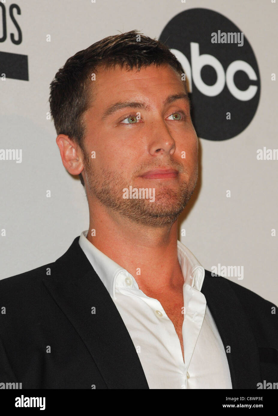 Lance Bass atpress conference 2011 American Music Awards AMA Nominees Press Conference JW Marriott Los Angeles L.A LIVE Los Stock Photo