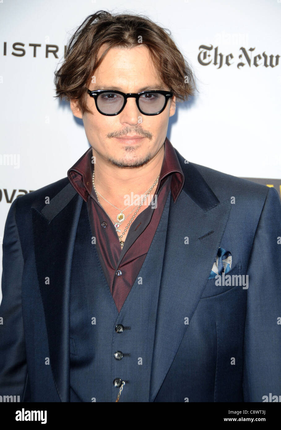 Johnny Depp at arrivals for THE RUM DIARY Premiere, Los Angeles County