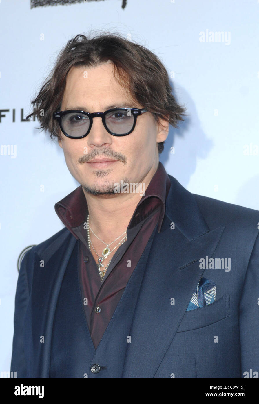 Johnny Depp at arrivals for THE RUM DIARY Premiere, Los Angeles County