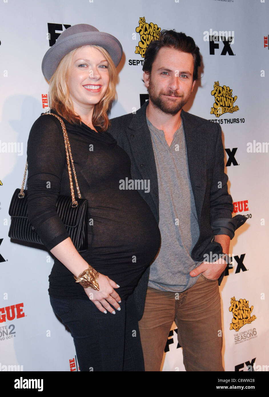 Photos and Pictures - Charlie Day of It's Always Sunny in Philadelphia  and wife Mary Elizabeth Ellis are all smiles as they arrive at Hotel  Solamar for the EW and SyFy celebration