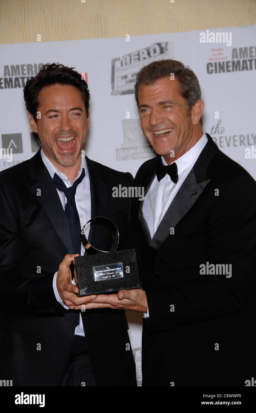 Robert Downey Jr., Mel Gibson in attendance for 25th American Cinematheque Award to Robert