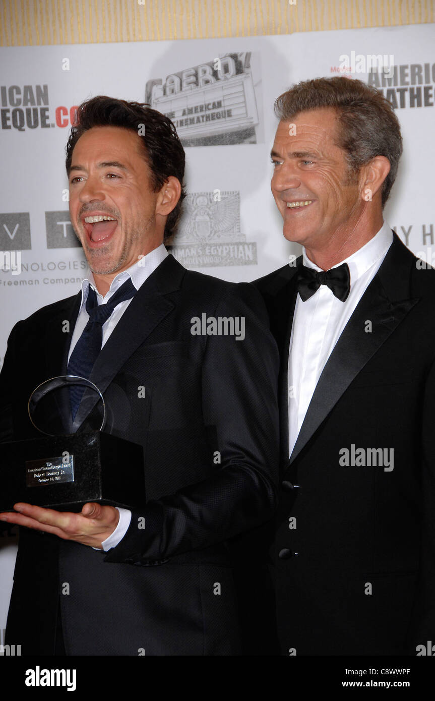 Robert Downey Jr., Mel Gibson in attendance for 25th American Cinematheque Award to Robert