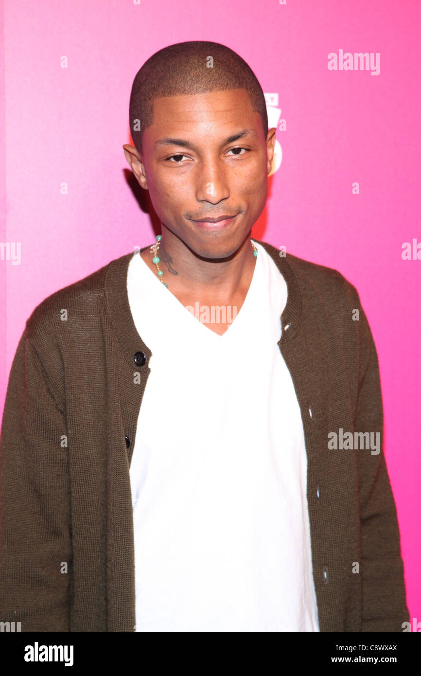 Pharrell Williams at arrivals for US WEEKLY 25 Most Stylish New Yorkers of 2011 Party, PH-D at Dream Downtown, New York, NY Stock Photo