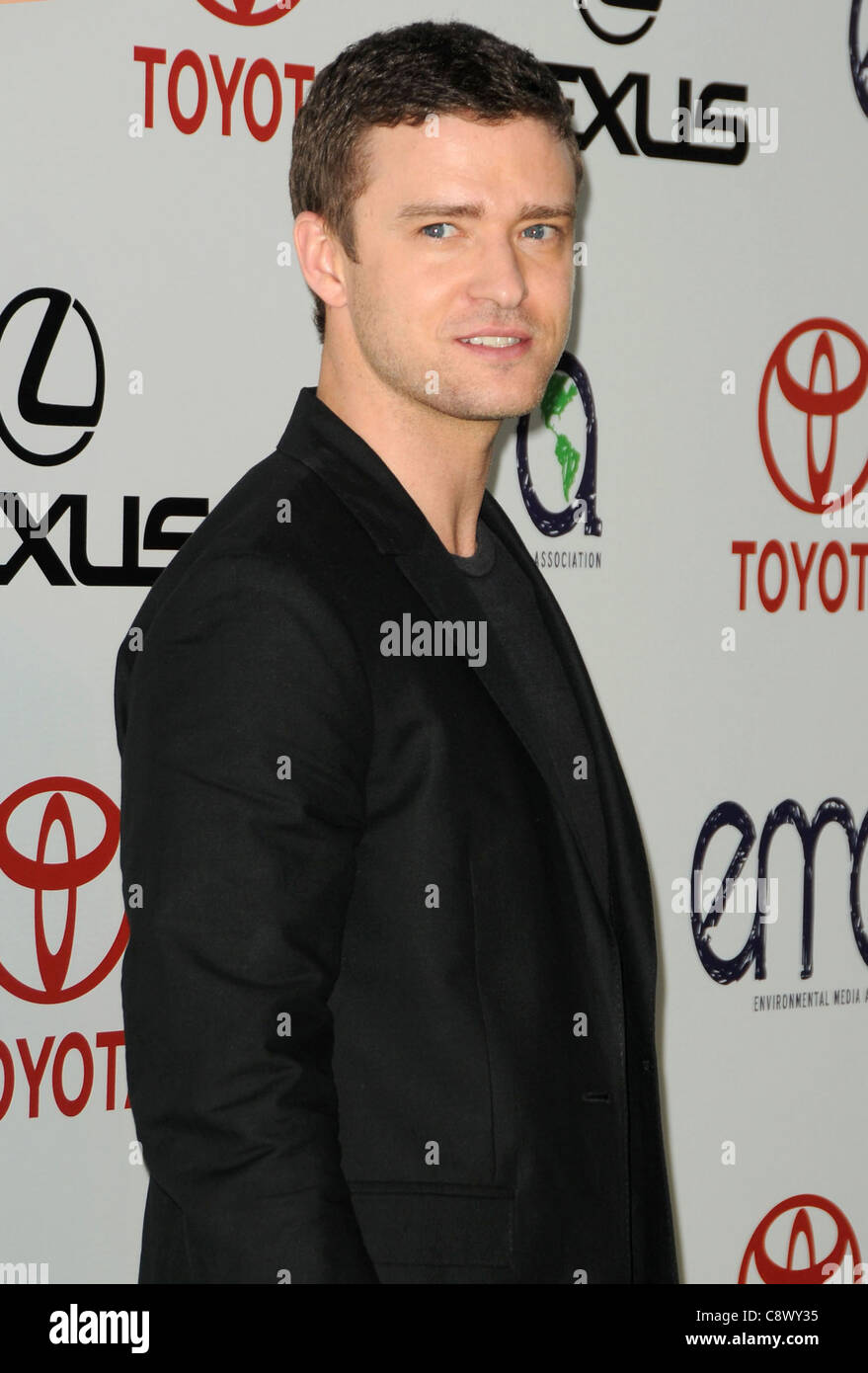 Justin Timberlake at arrivals for 2011 Environmental Media Awards, Warner Bros. Studios, Burbank, CA October 15, 2011. Photo Stock Photo