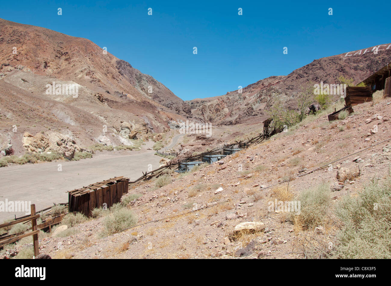 Calico Ghost Town Mojave Desert gold digging mine Stock Photo Alamy