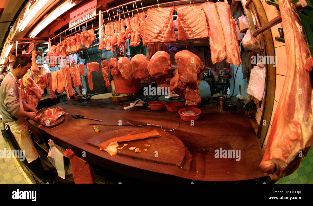Butchers, Hong Kong, China Stock Photo Alamy