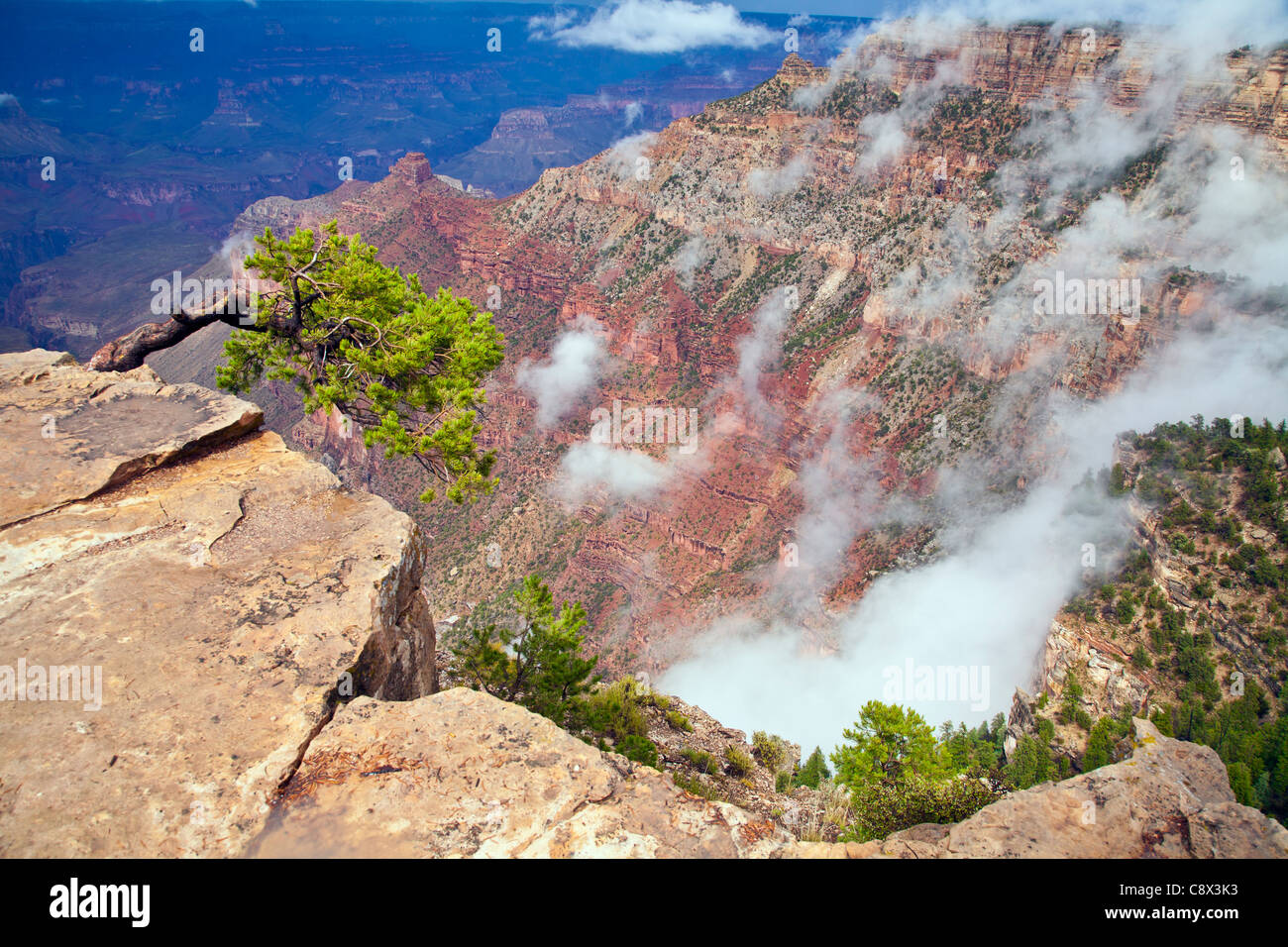 Clearing storm clouds in the Grand Canyon Stock Photo - Alamy