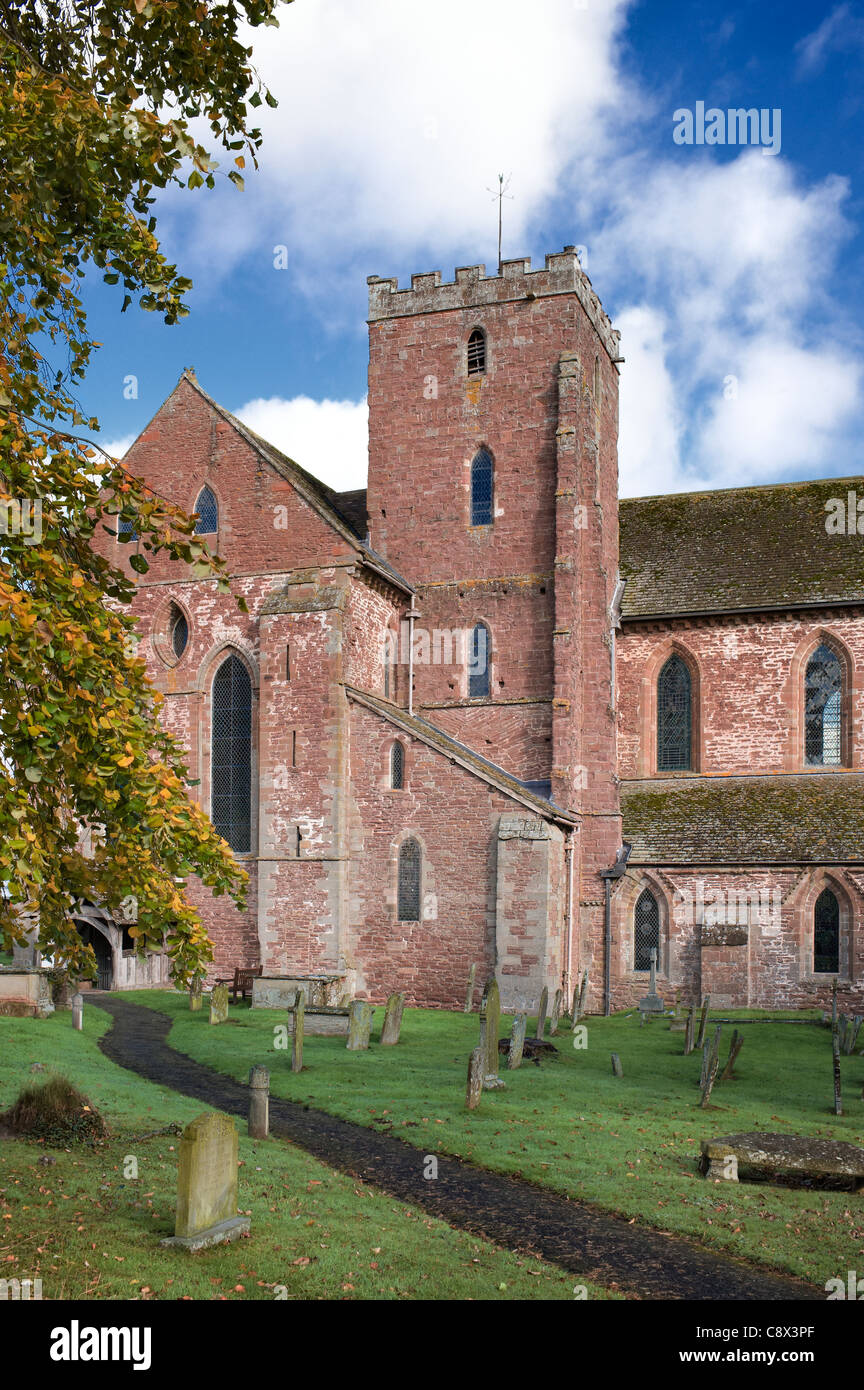 Dore Abbey in the village of Abbey Dore in the Golden Valley, Herefordshire UK Stock Photo