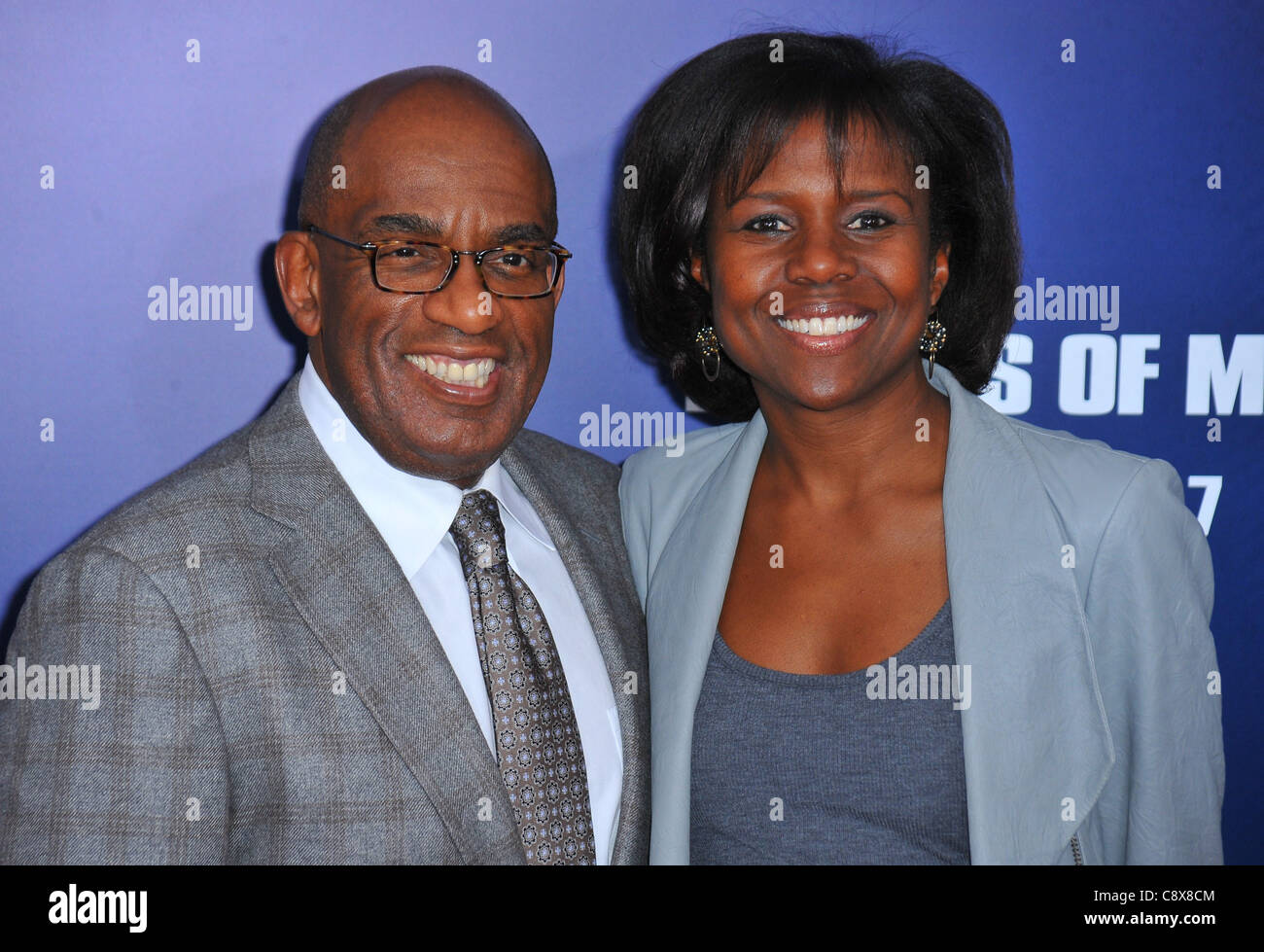 Al Roker Deborah Roberts arrivalsIDES MARCH New York PremiereZiegfeld Theatre New York NY October 5 2011 Photo Gregorio T Stock Photo