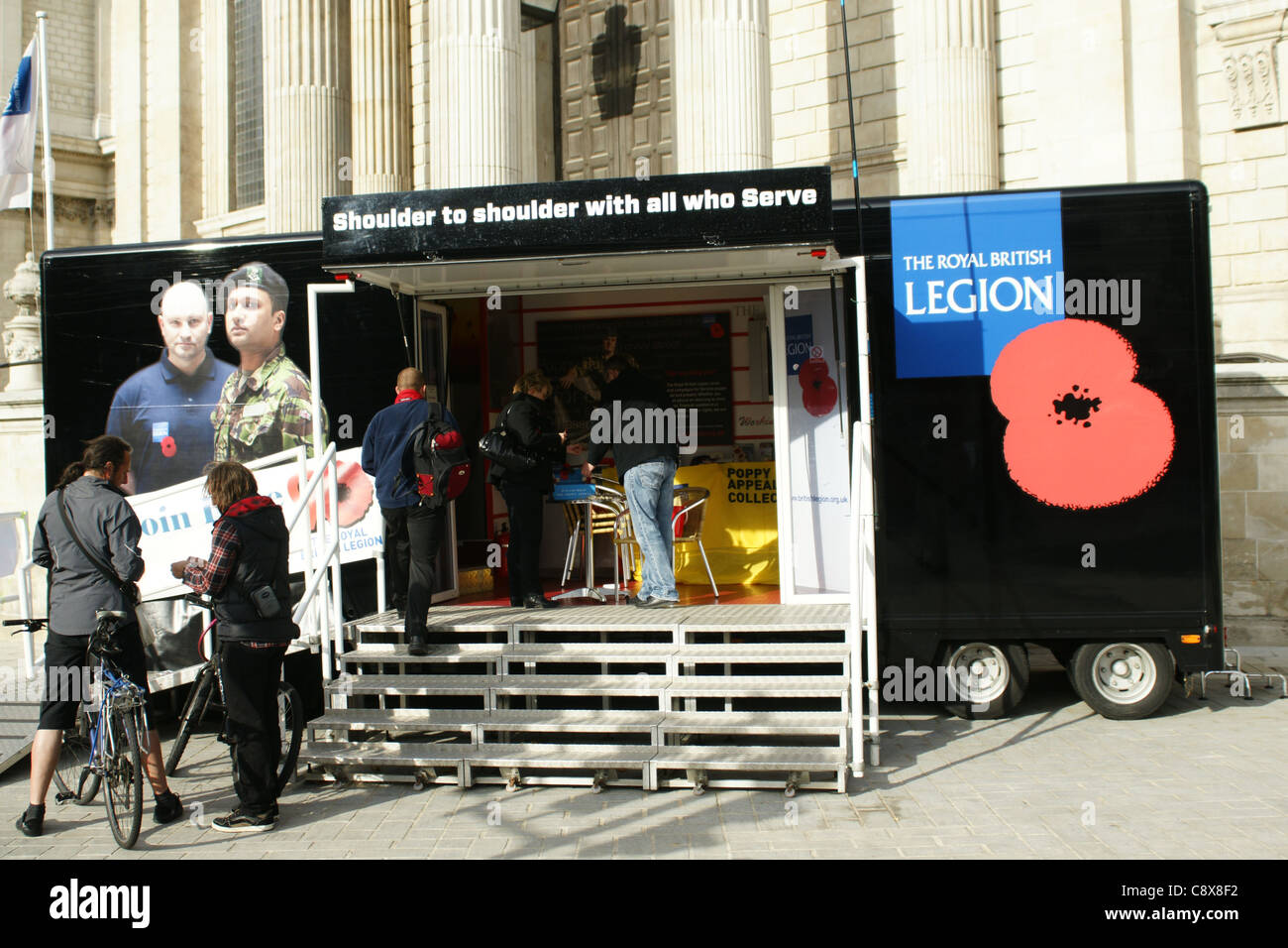 Royal British Legion Poppy Appeal truck Stock Photo