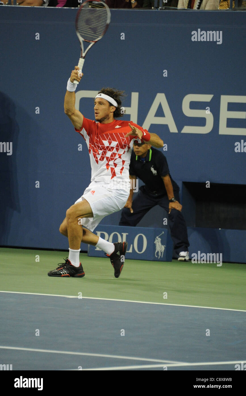 Juan Monaco competes in attendance US OPEN 2011 Tennis Championship