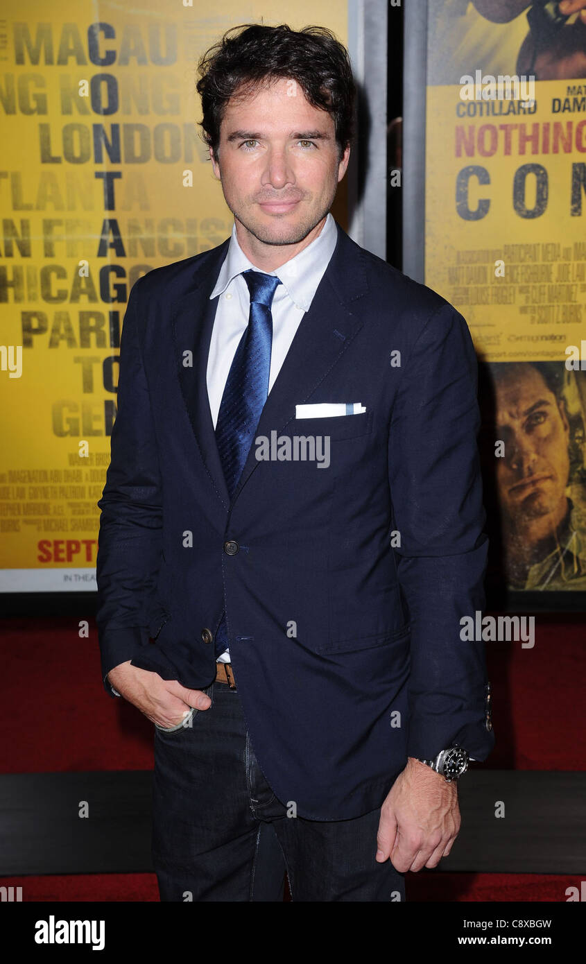 Matthew Settle arrivals CONTAGION Premiere Jazz Lincoln Center Rose