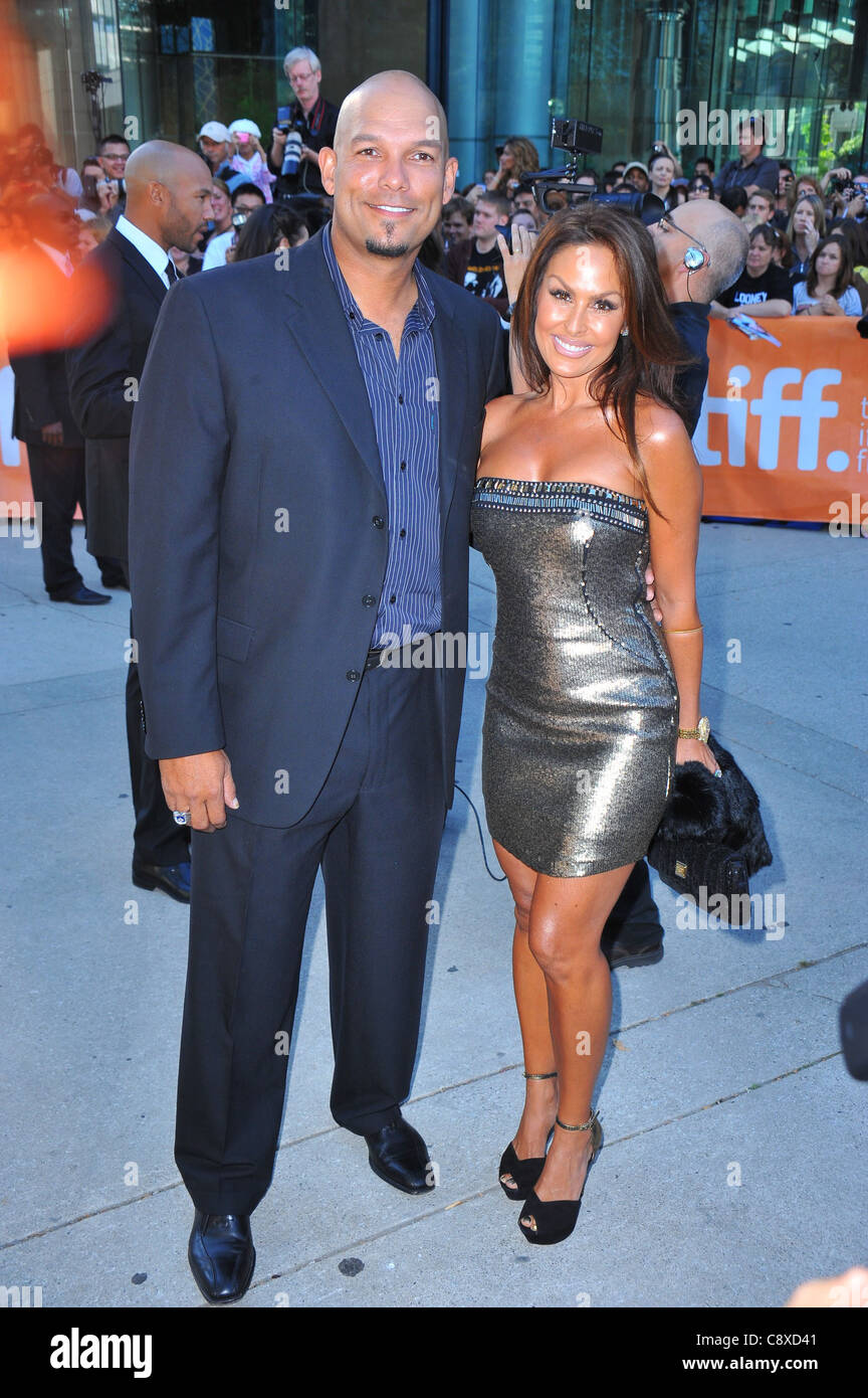 David Justice Wife arrivals MONEYBALL Premiere atToronto