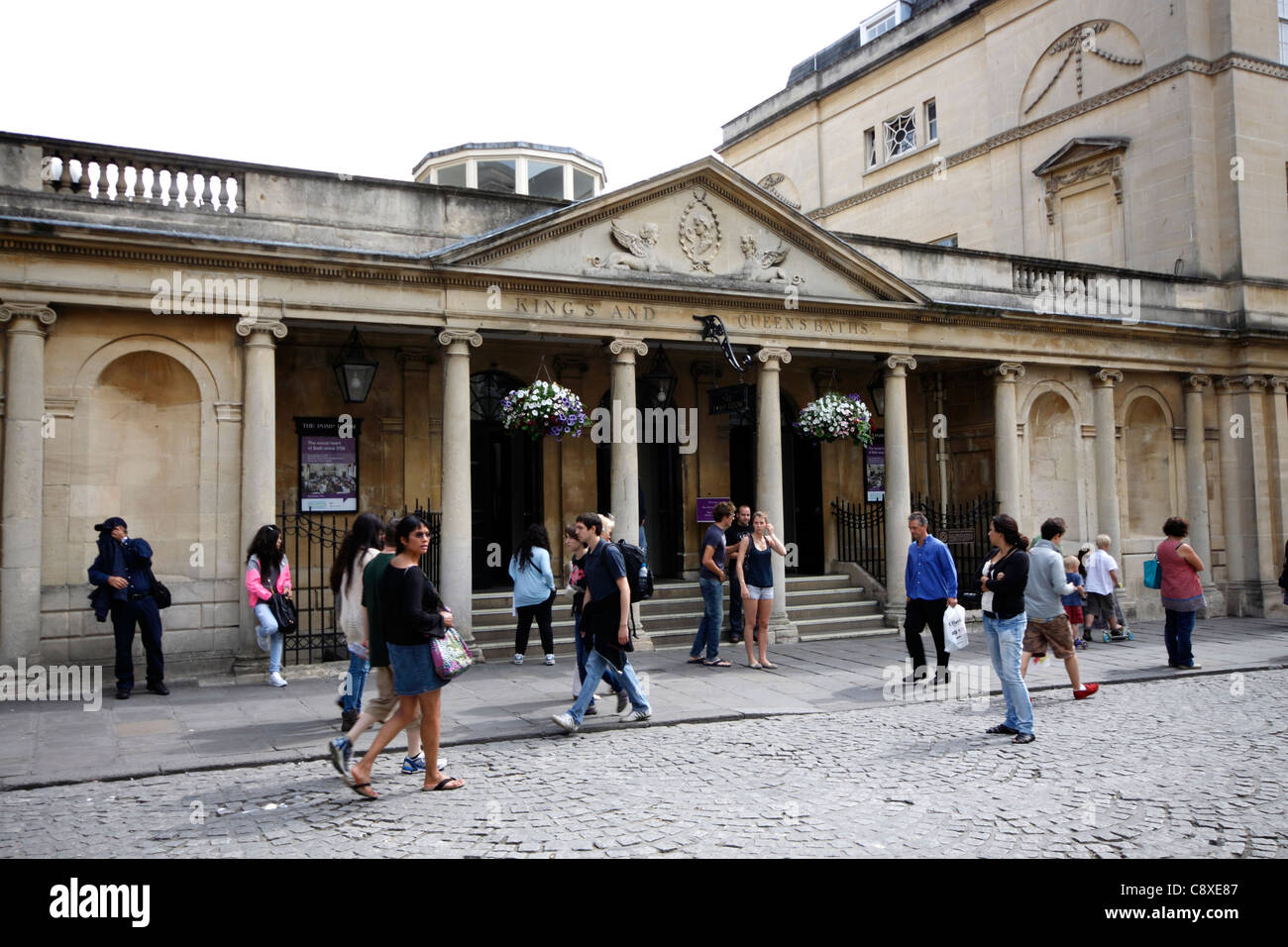 King's and Queen's Baths in Bath Somerset Stock Photo