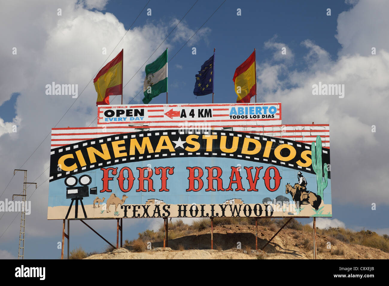 Cinema Studios Fort Bravo in Andalusia, Spain Stock Photo