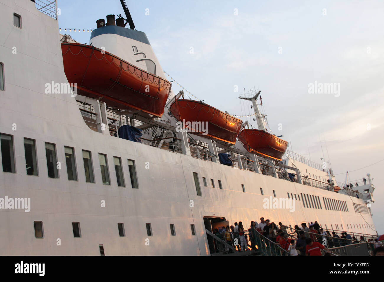 ship MV Logos Hope at Port Klang, Malaysia Stock Photo