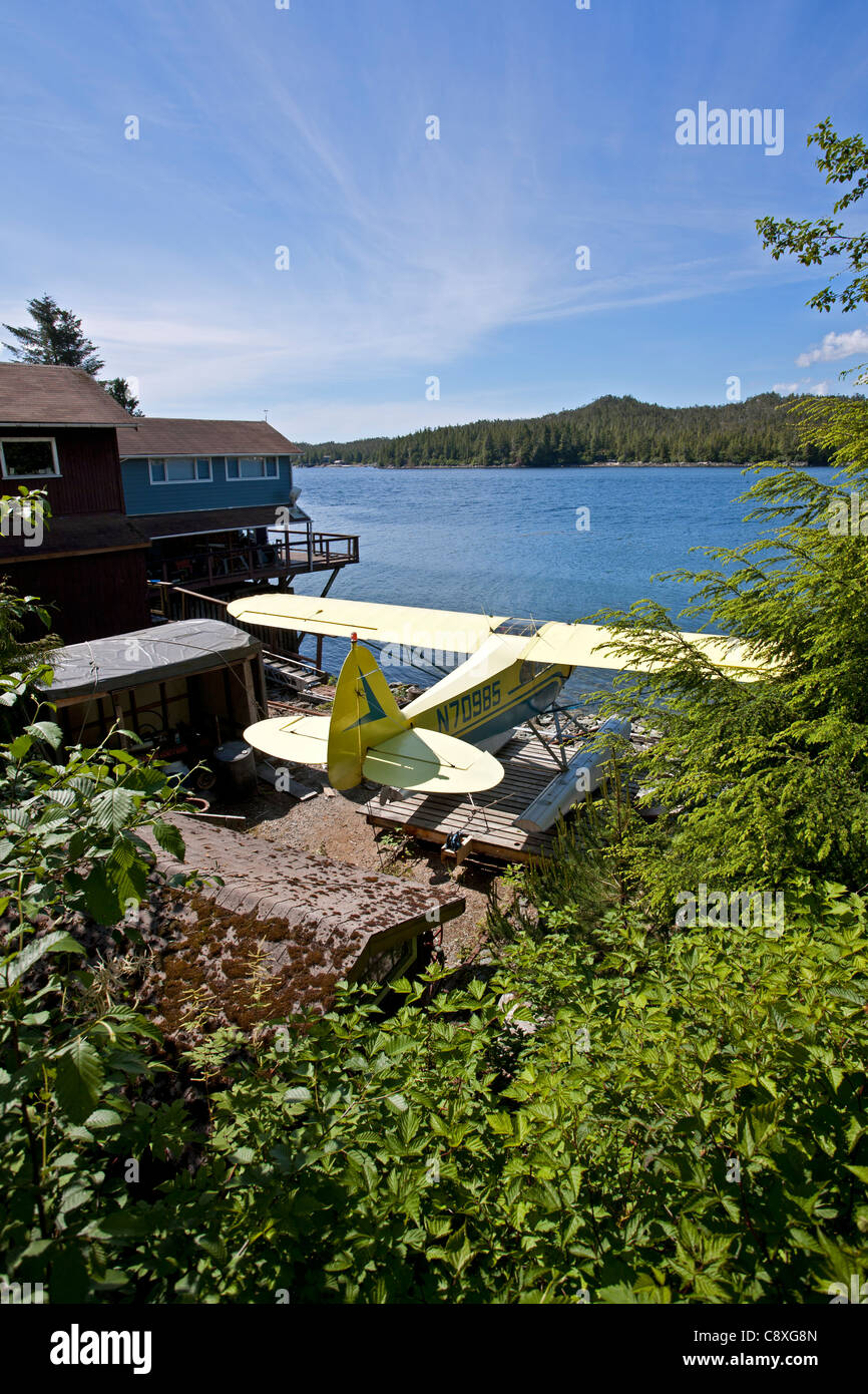 Float plane and house. Ketchikan. Alaska. USA Stock Photo Alamy