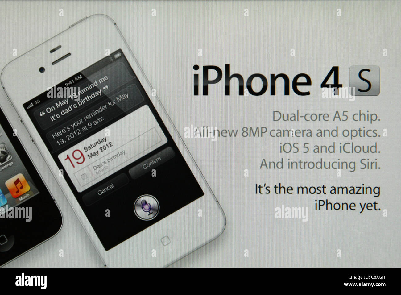 apple iphone4s advertisement Stock Photo - Alamy