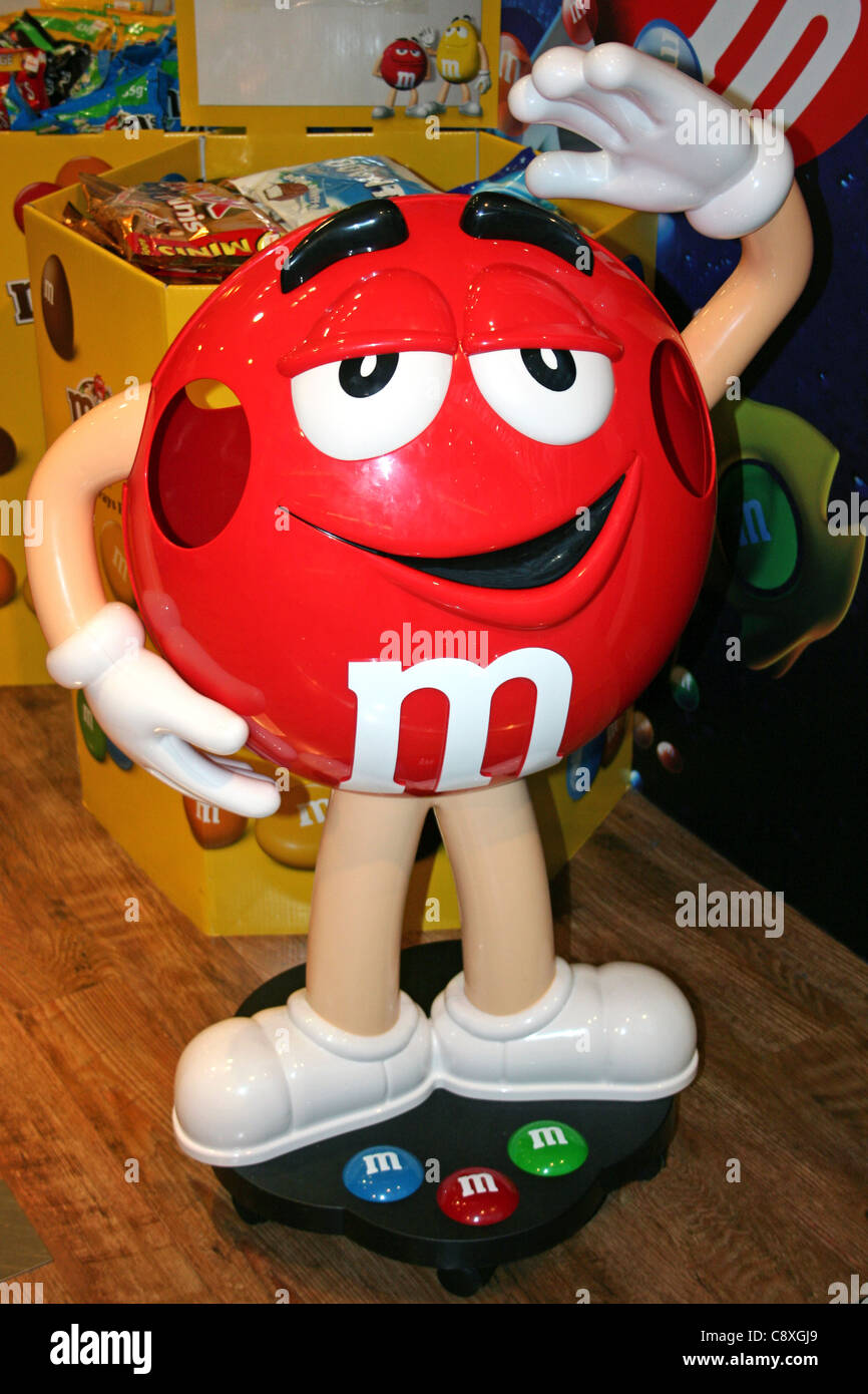 Red M&M Figure Stock Photo Alamy