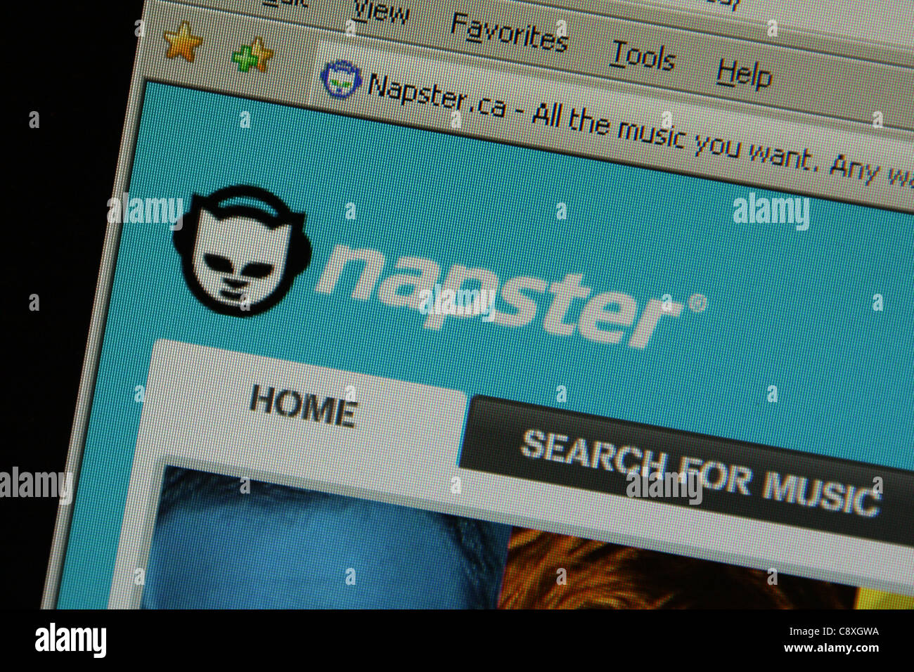 napster download music online Stock Photo - Alamy