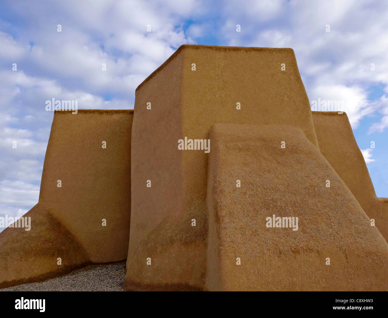 The adobe church of St. Francis of Assisi, Ranchos de Taos, New Mexico