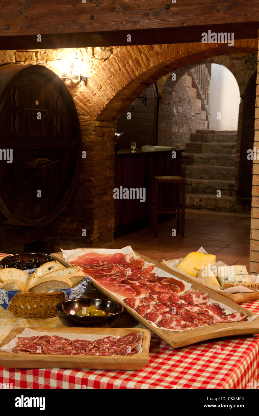 traditional Italian meat and cheese platters Stock Photo Alamy