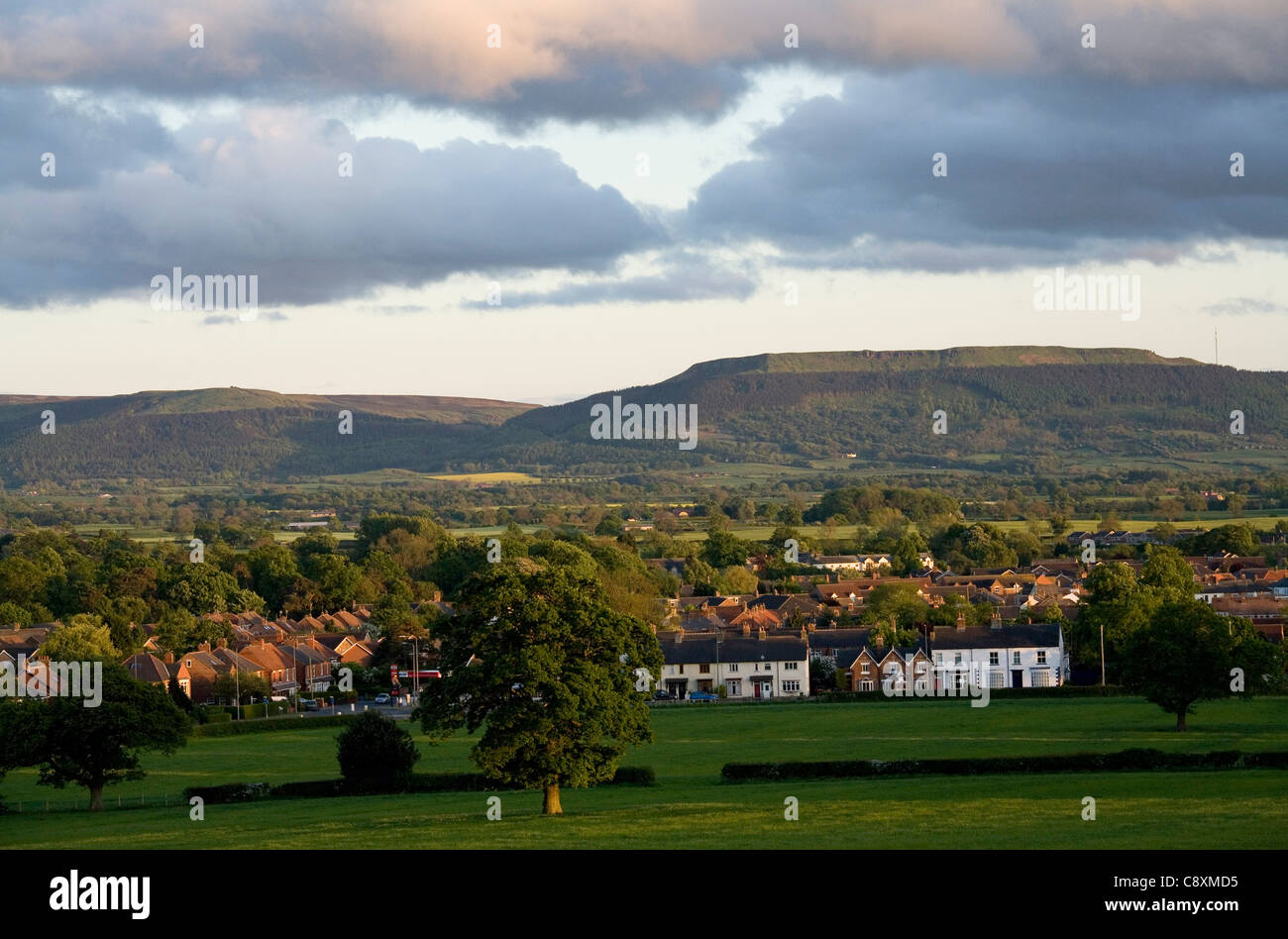 View to Great Ayton from Langbaurgh Ridge with the North Yorkshire