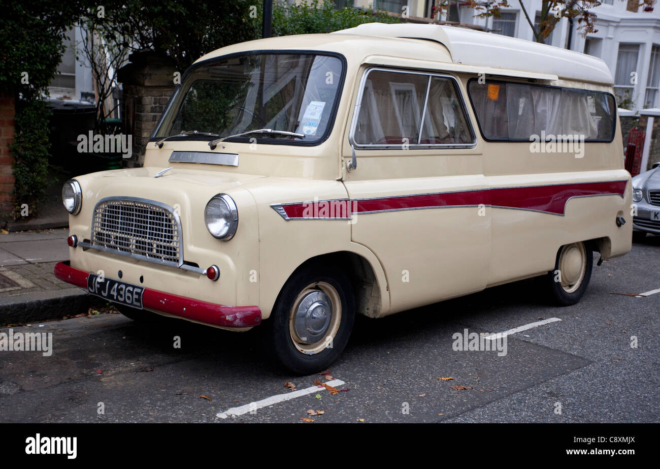 Old van parked on a street, London, England Stock Photo