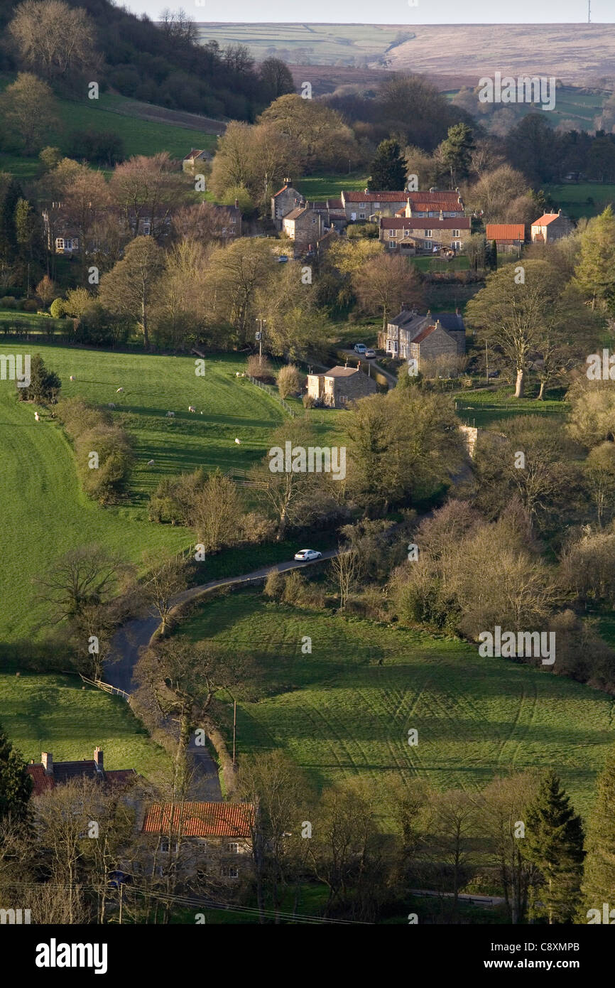 Hawnby Village North Yorkshire Moors England Stock Photo