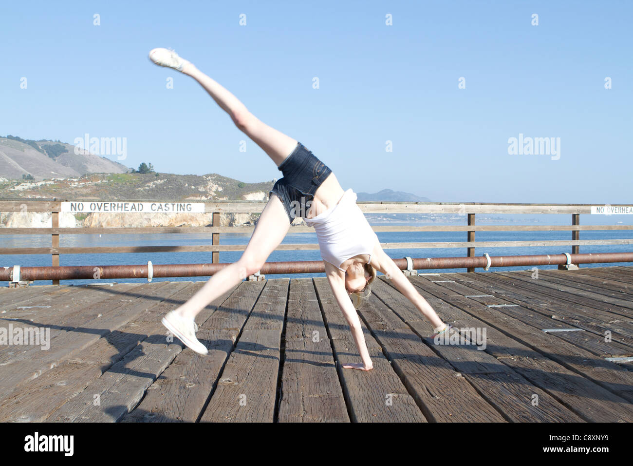 Girl Doing A Cartwheel High Resolution Stock Photography and Images Alamy