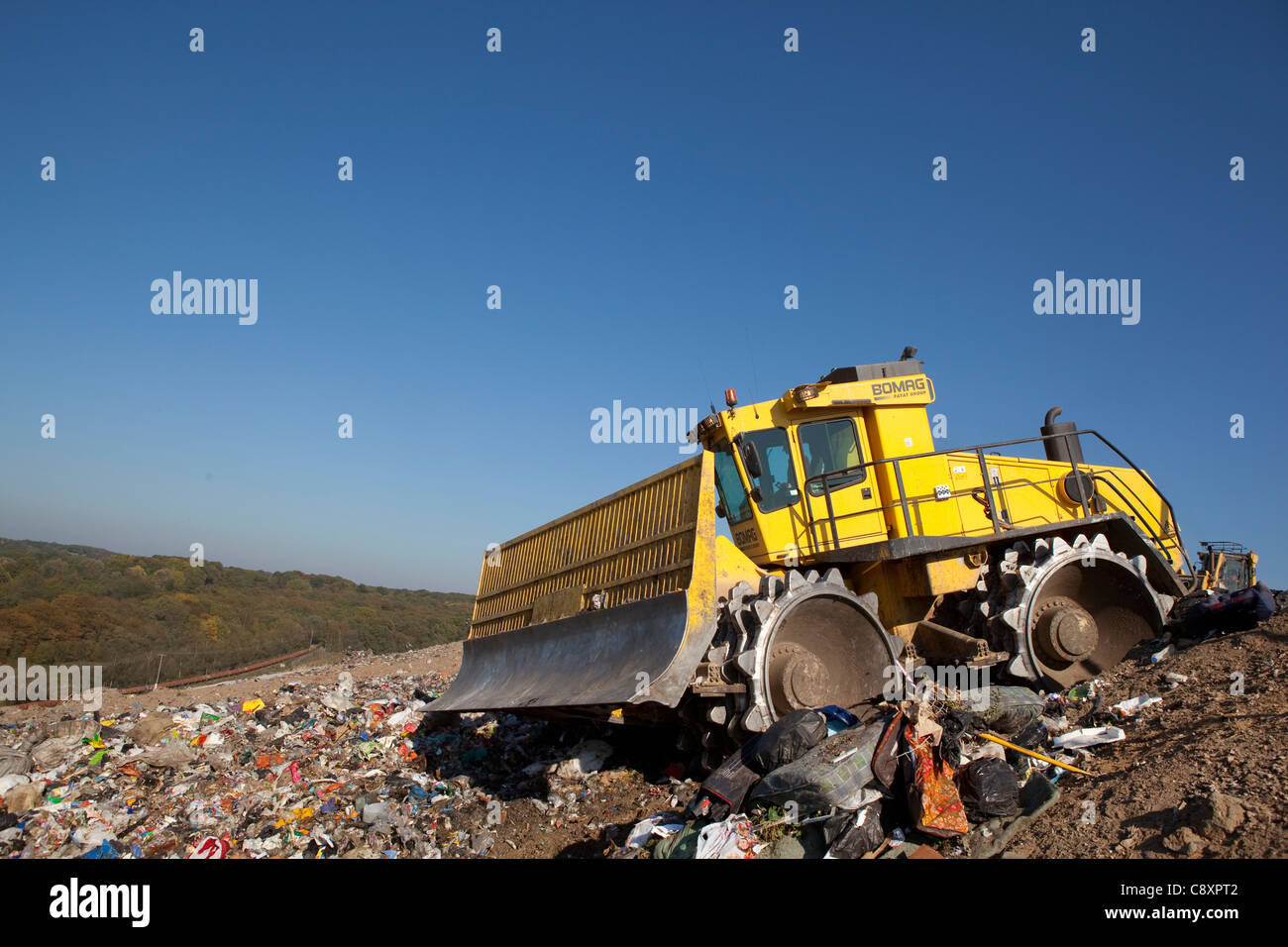 A landfill site Stock Photo