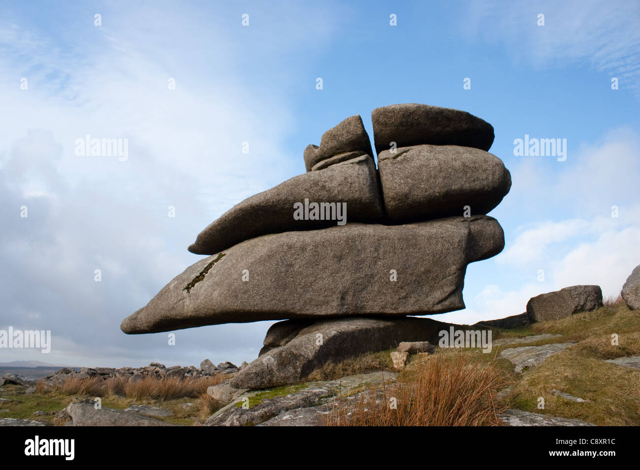 The Cheesewring is a granite tor in Cornwall, situated on the eastern ...