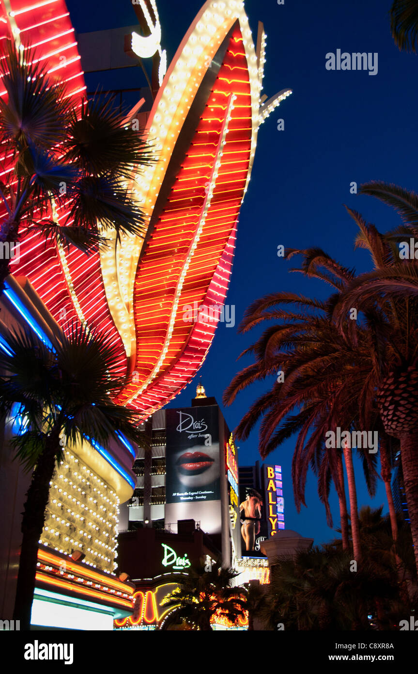 Las Vegas Casino The Eiffel Tower Paris gambling capital of the World United States Nevada Stock Photo