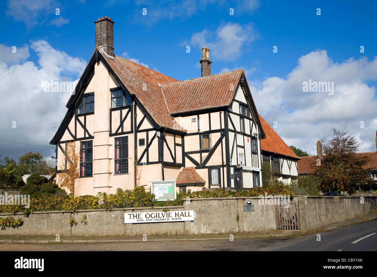 Ogilvie Hall mock Tudor bar and social club building, Thorpeness