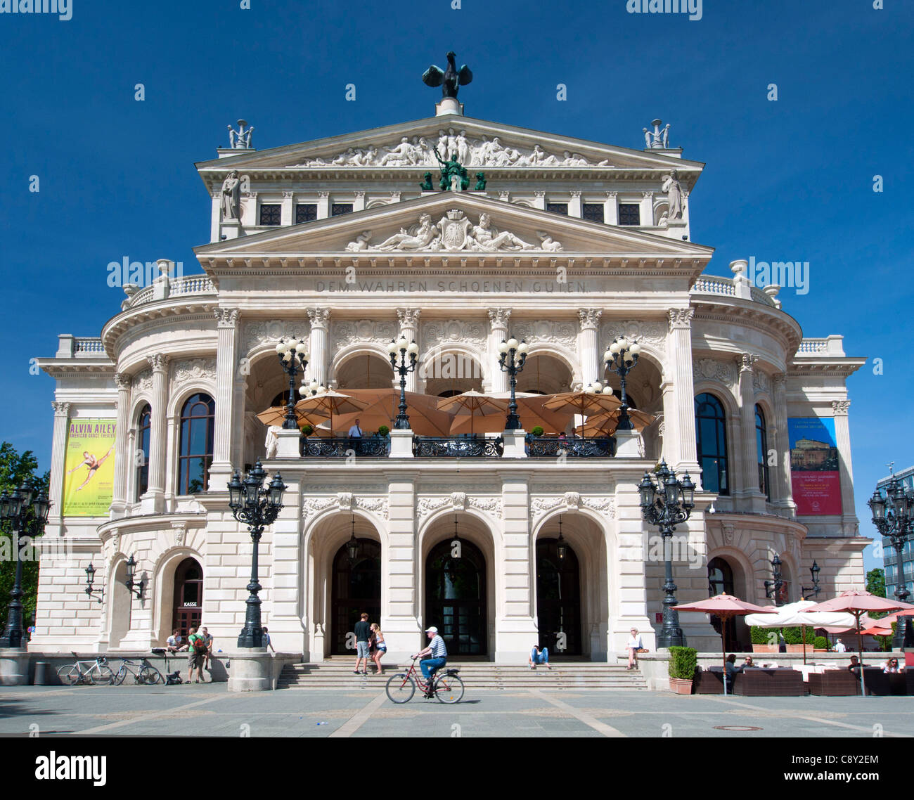 Old Opera House in Frankfurt Germany Stock Photo