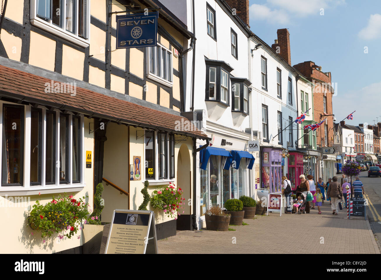 High Street, Ledbury Stock Photo Alamy