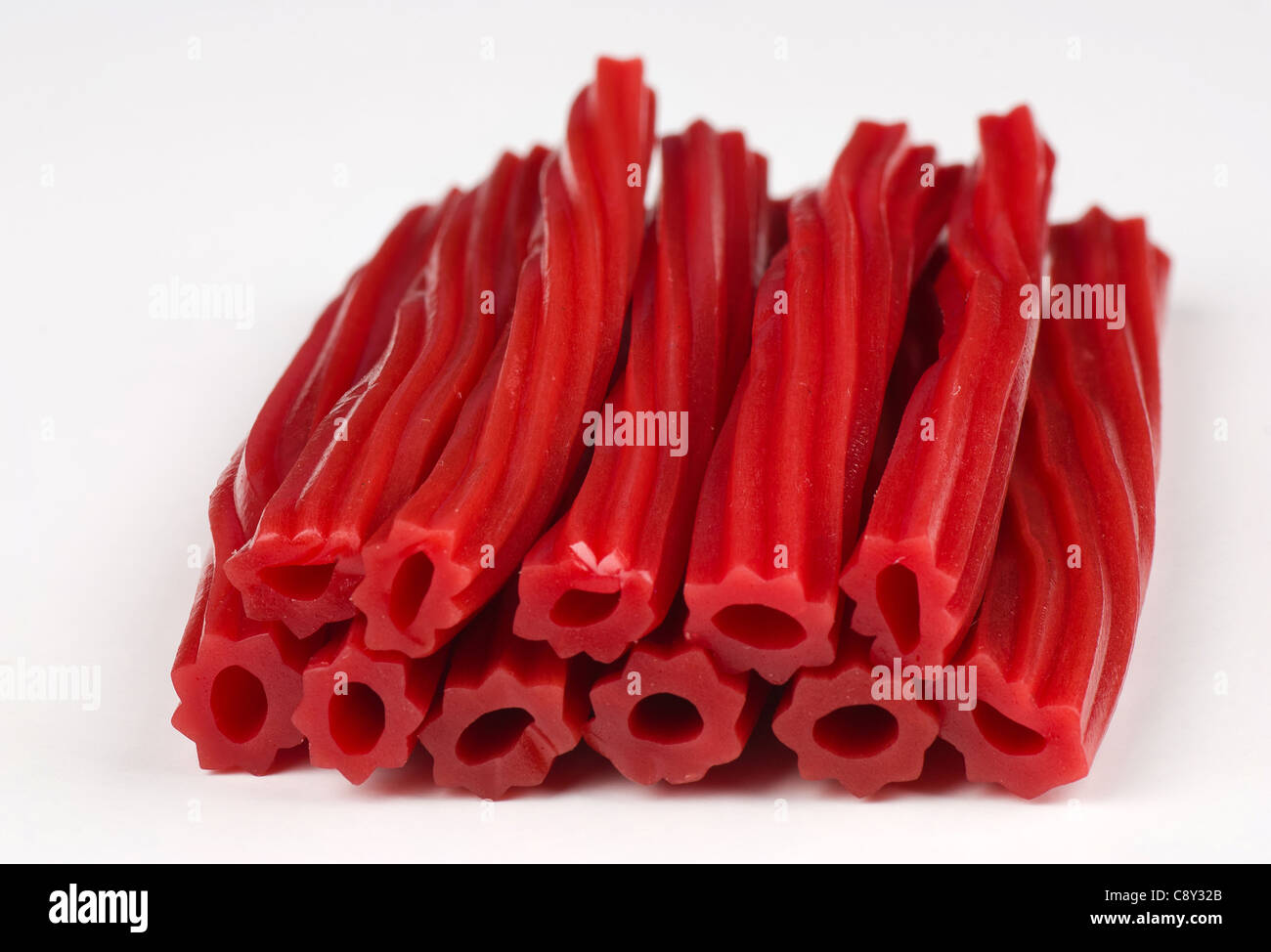 Traditional red liquorice candy, a food background Stock Photo Alamy