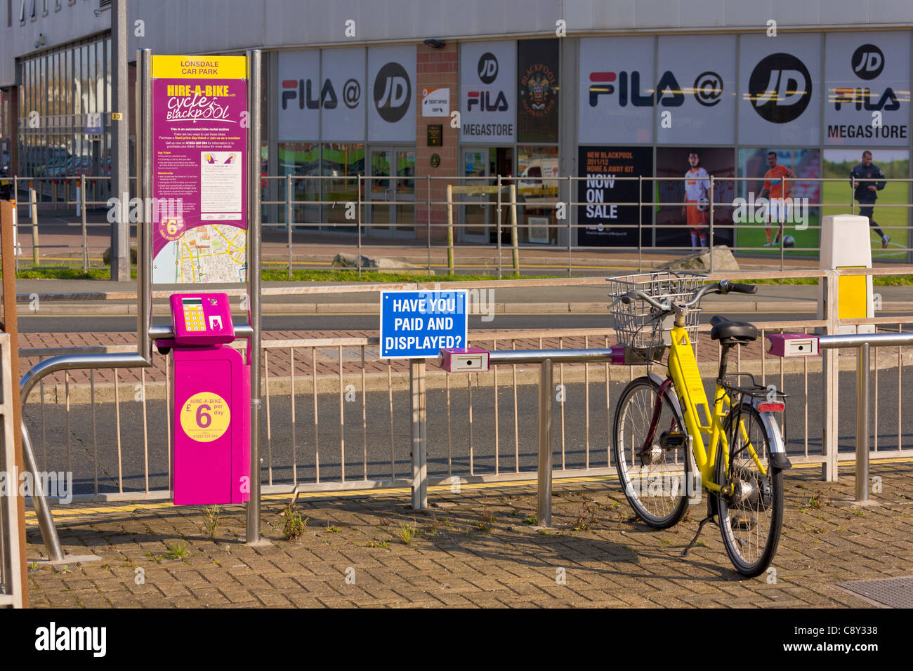 Bike hire, Blackpool, England Stock Photo