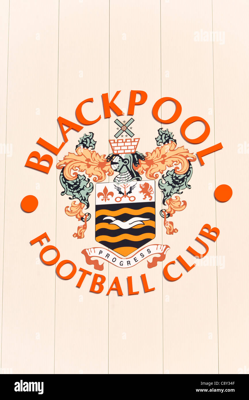Blackpool, Bloomfield Road football stadium Stock Photo