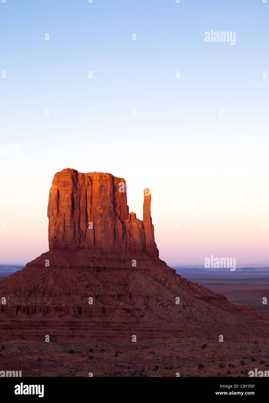 Sunset at Monument Valley National Park, Utah, USA Stock Photo - Alamy