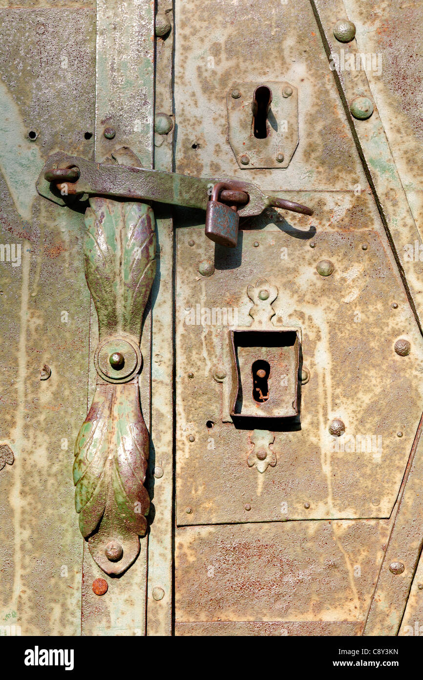 old metal gate Stock Photo