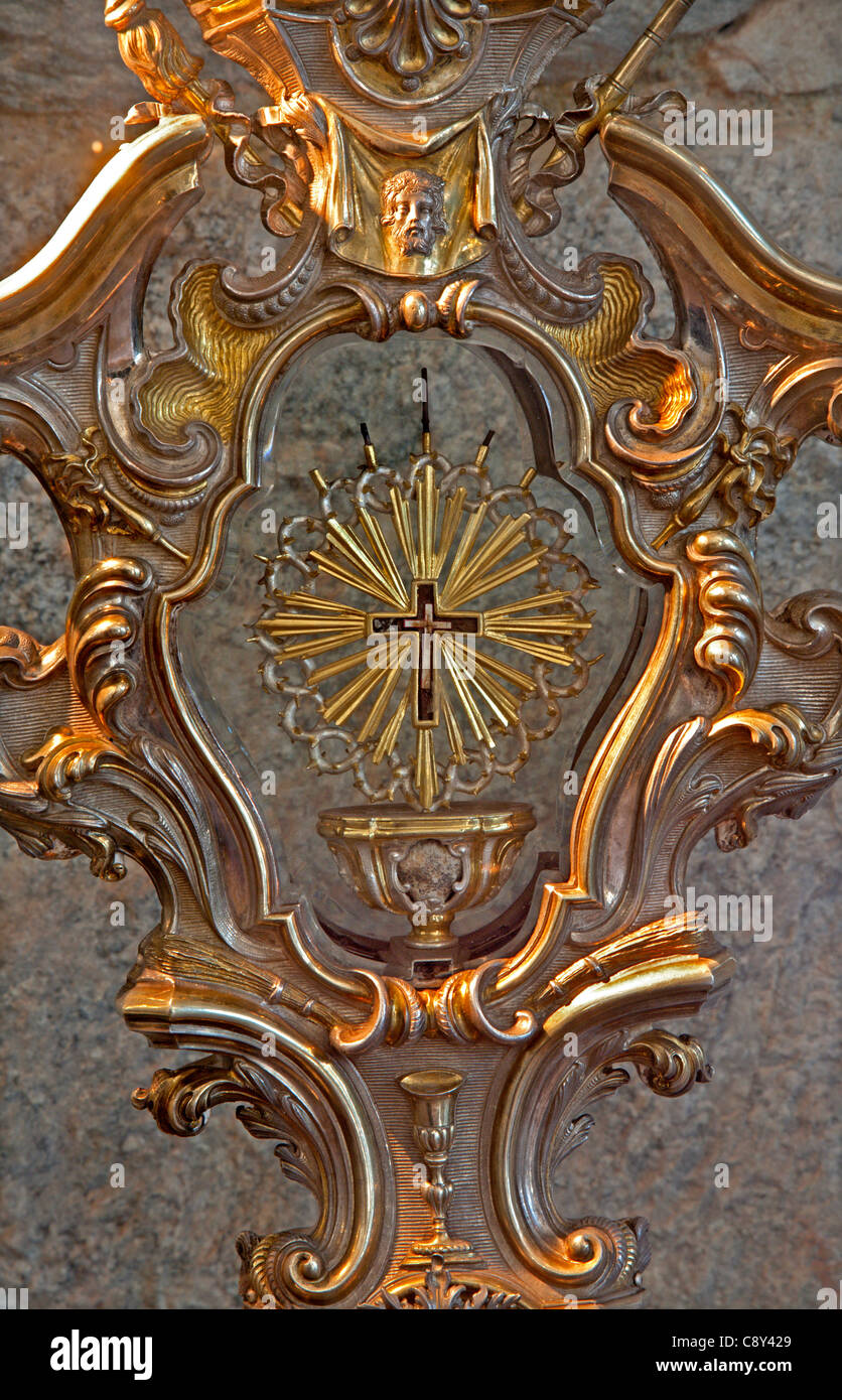 Milan - relic of holy Cross - museum by Cappella Portinari Stock Photo