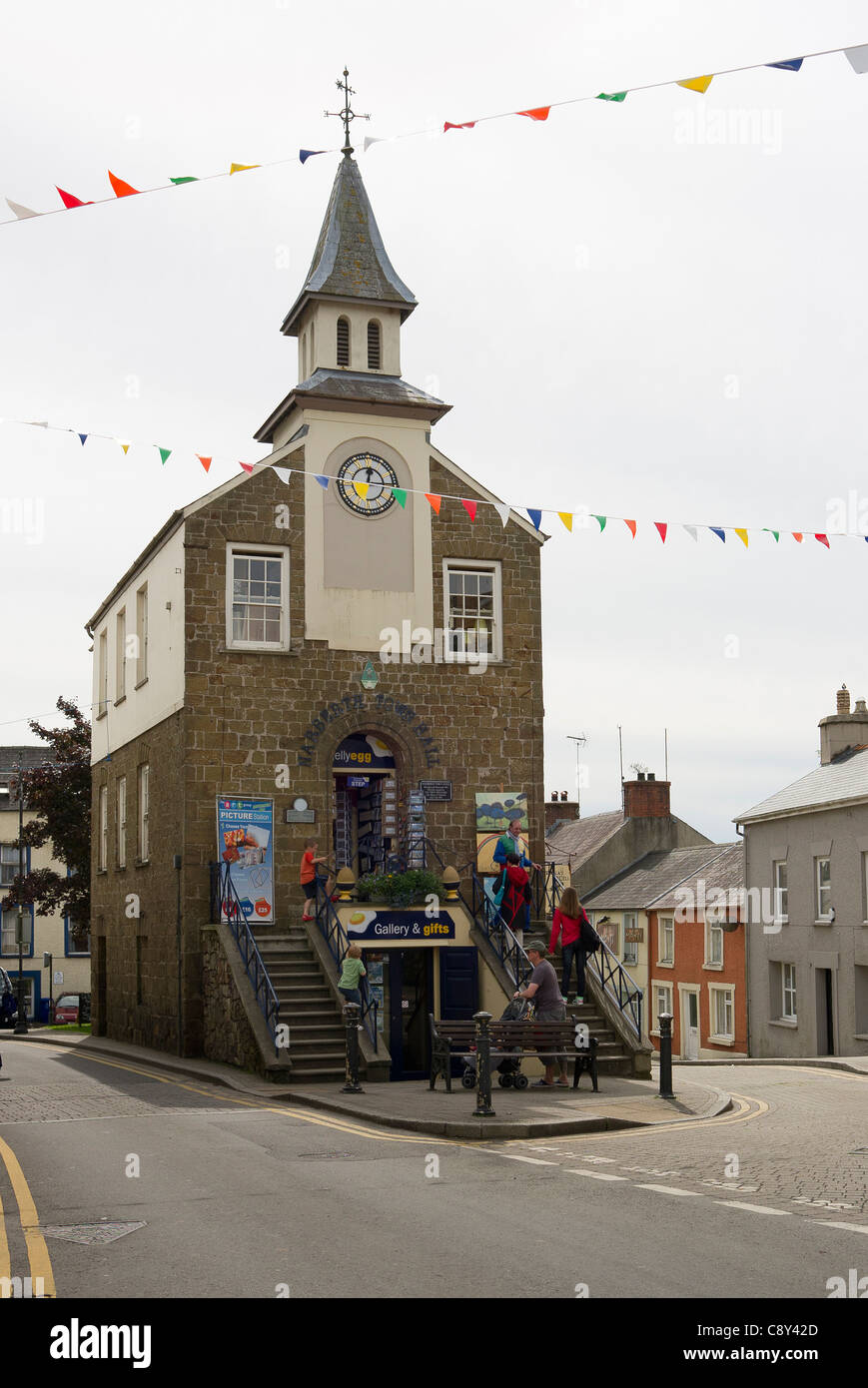 Narberth Town Hall and Museum, Pembrokeshire, Wales Stock Photo